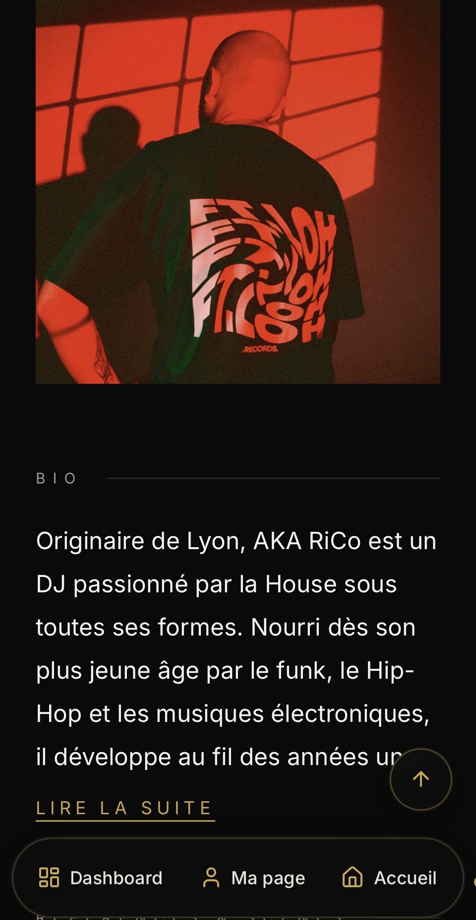 Lecteur musical sur une vitrine ARTIVEO